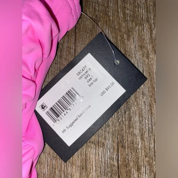 Kate spade carousel swim bra top in pink NWT - Picture 5 of 6
